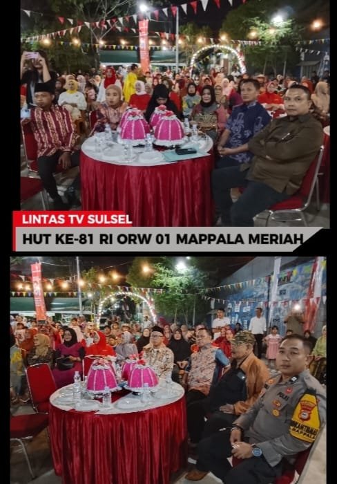 HUT RI KE-81 DI ORW 01 MAPPALA MERIAH WARGA DIAJAK PEDULI KEBERSIHAN